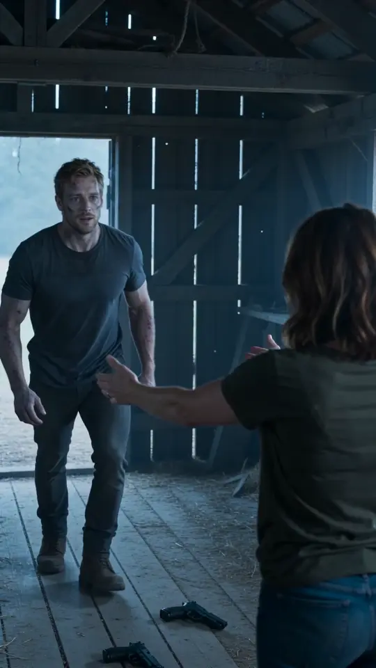 The choice: They meet in a grounded embrace, then the scene cuts to their shared memory.